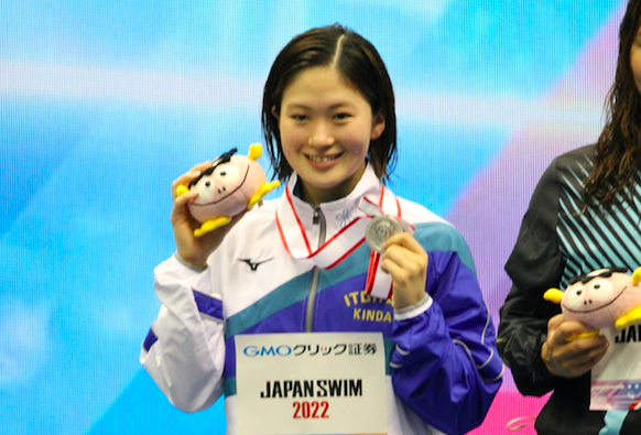 <p>女子1500m自由形の谷川選手</p>